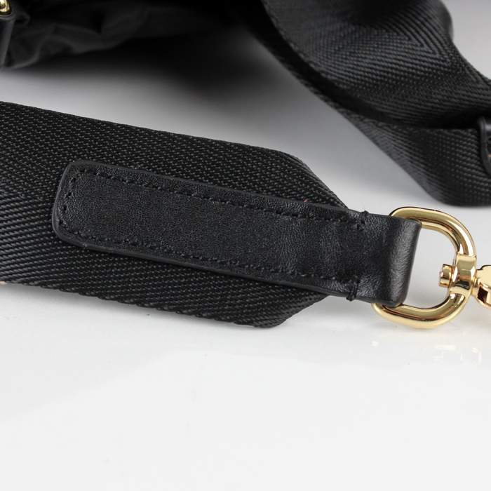 Prada Original leather Handbag - 1843 Black Nylon and Lambskin Leather - Click Image to Close