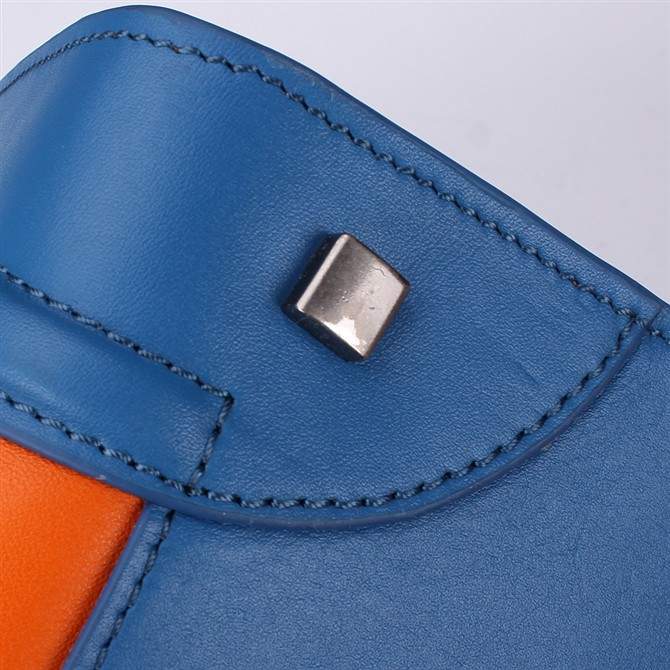 Knockoff Celine Luggage Mini 30cm Tote Bag - 88022 orange blue cream