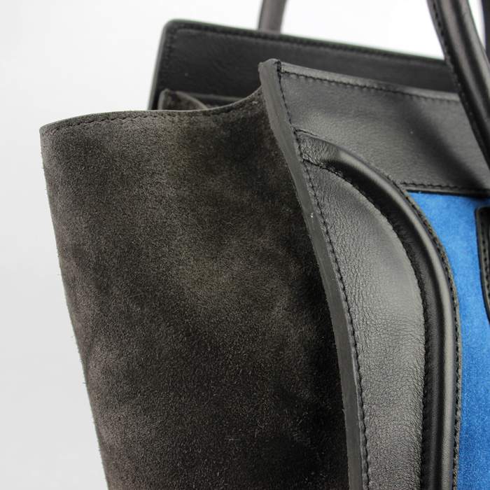 Knockoff Celine Luggage Mini 30cm Tote Bag - 88022 Blue/Brown/Black