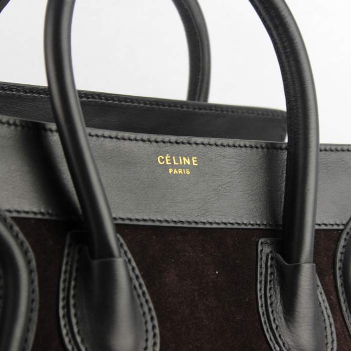 Knockoff Celine Luggage Micro Boston Bag Mini 26cm - 88023 brown/apricot/black - Click Image to Close