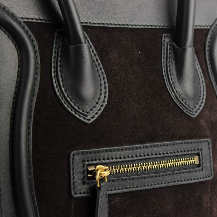 Knockoff Celine Luggage Micro Boston Bag Mini 26cm - 88023 brown/apricot/black - Click Image to Close