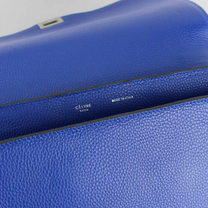 Knockoff Celine shoulder bag 88037 blue - Click Image to Close