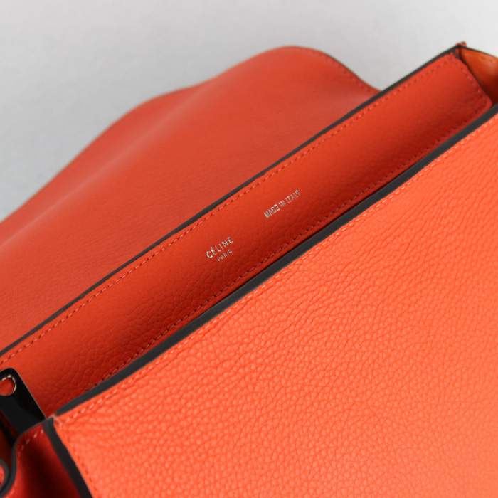 Knockoff Celine shoulder bag 88037 orange - Click Image to Close