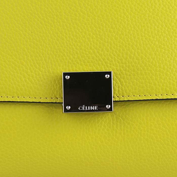 Knockoff Celine shoulder bag 88037 yellow - Click Image to Close