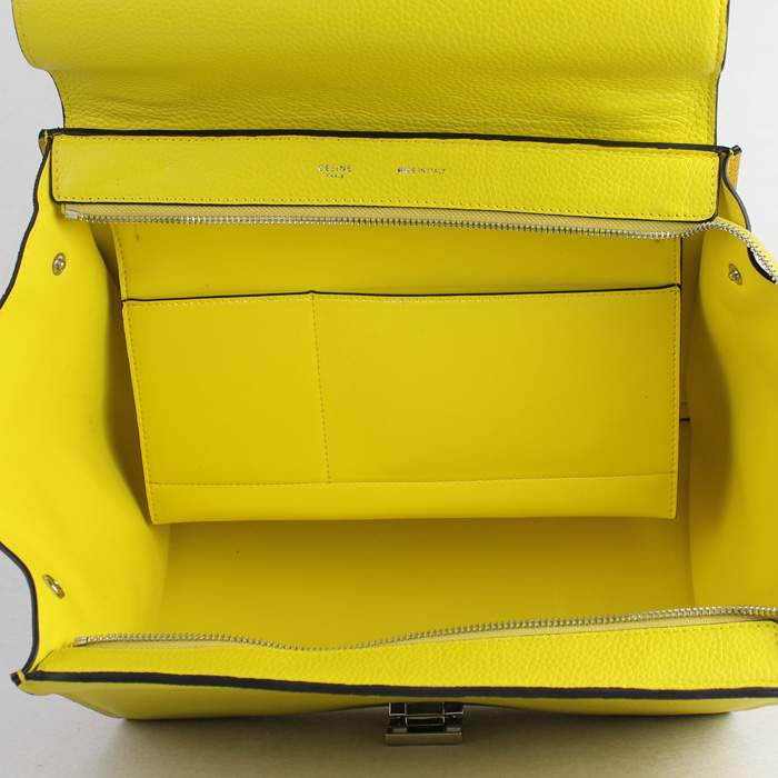 Knockoff Celine shoulder bag 88037 yellow - Click Image to Close