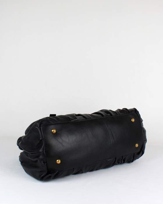 Prada Lambskin Tote Leather - 8021 Black