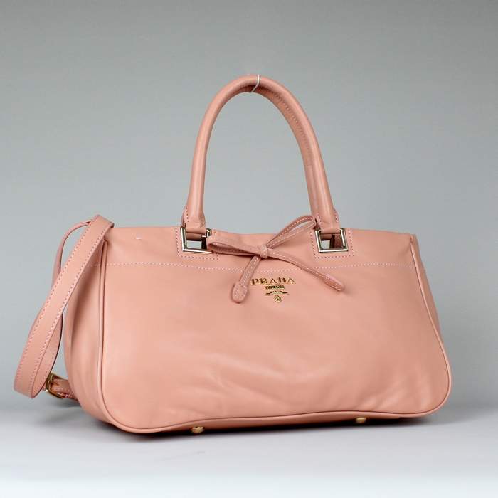 Prada Nappa Leather Handbag - 8201 Pink - Click Image to Close