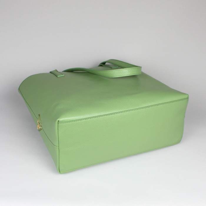 Prada Calfskin Shopper Bag - 8204 Green - Click Image to Close