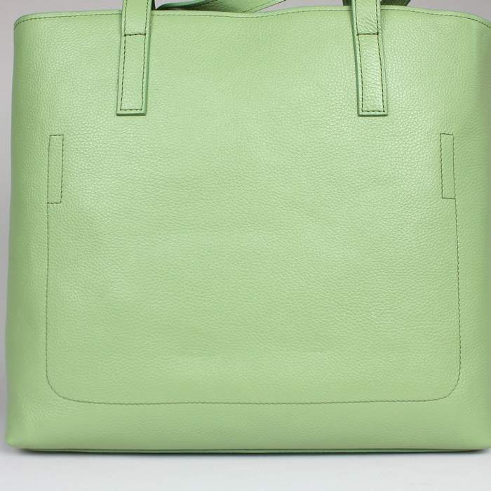 Prada Calfskin Shopper Bag - 8204 Green
