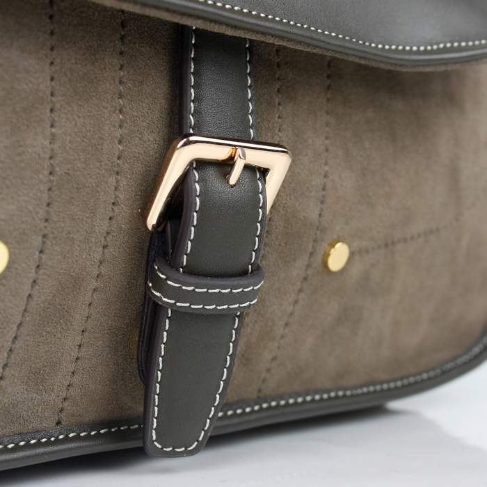 Prada Top Handle Bag With Detachable Shoulder Strap 8501 Khaki