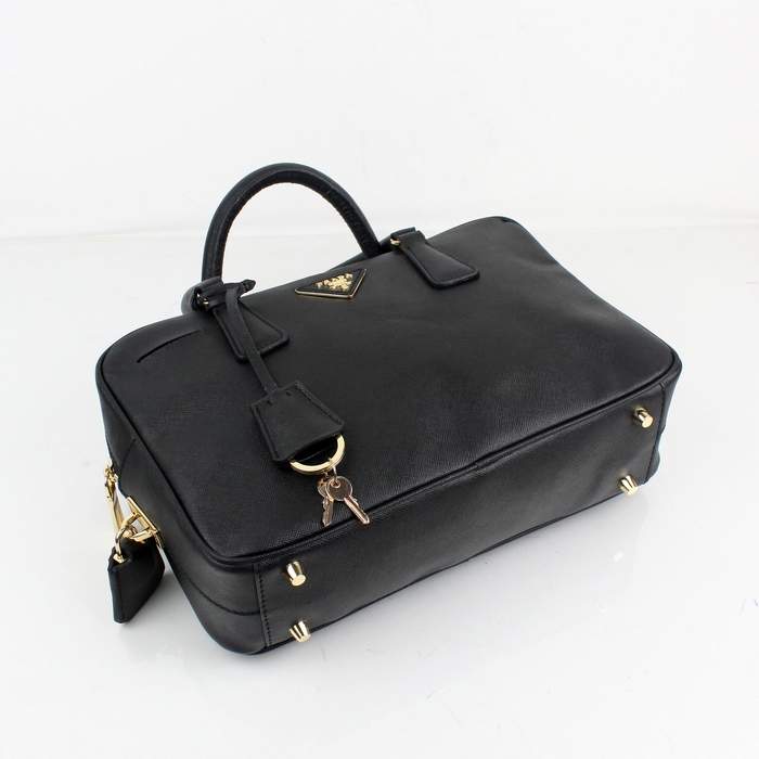 Prada Crosspattern Tote Bag - 8806 Black