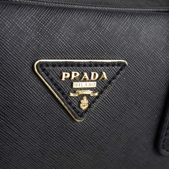Prada Crosspattern Tote Bag - 8806 Black - Click Image to Close
