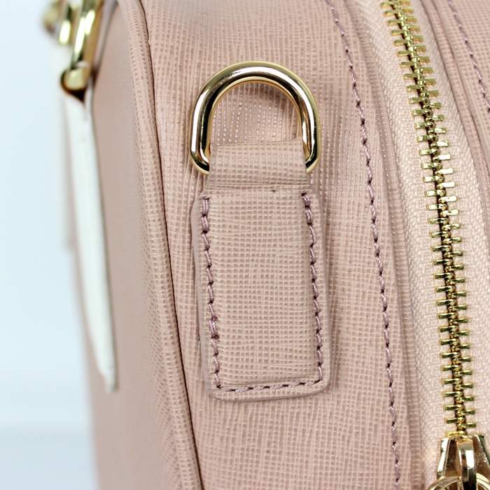 Prada Saffiano Leather Boston Bag - BL0757 Apricot - Click Image to Close