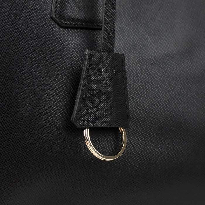 Prada 2012 Saffiano Leather Tote Bag BN1786 Black