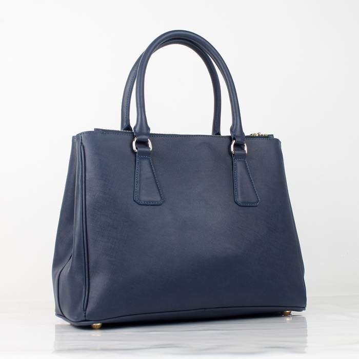 Prada 2012 Saffiano Leather Tote Bag BN1786 Blue