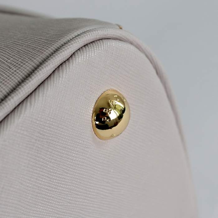 Prada 2012 Saffiano Leather Tote Bag BN1786 Offwhite - Click Image to Close