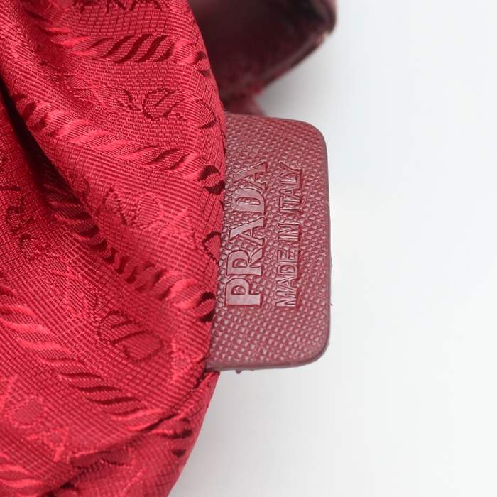 Prada 2012 Saffiano Leather Tote Bag BN1786 Red - Click Image to Close