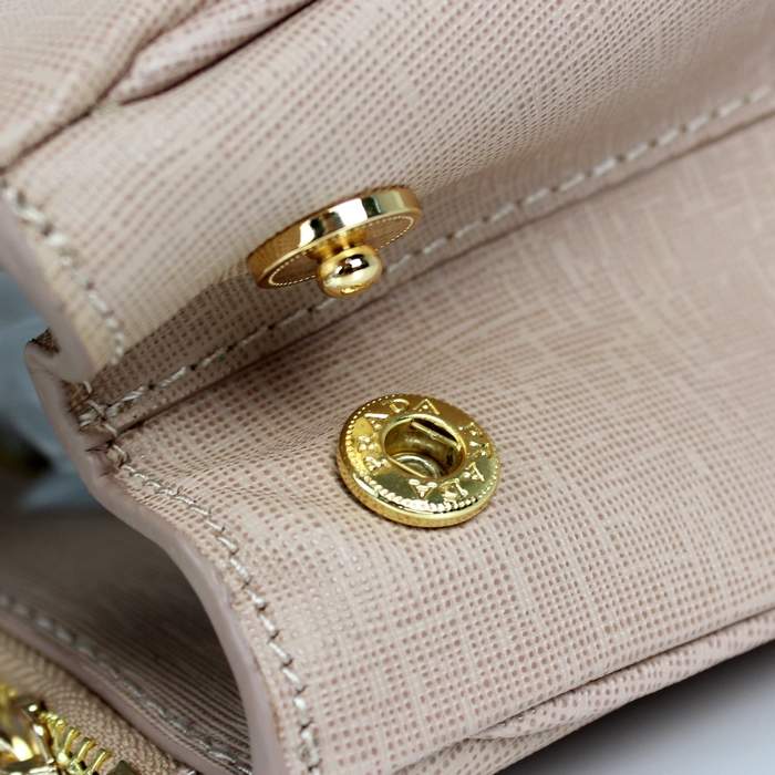 Prada Classic Saffiano Leather Medium Tote Bag - BN1801 Apricot - Click Image to Close