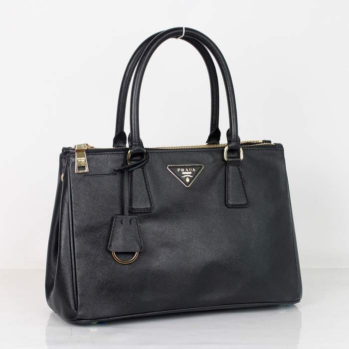 Prada Classic Saffiano Leather Medium Tote Bag - BN1801 Black