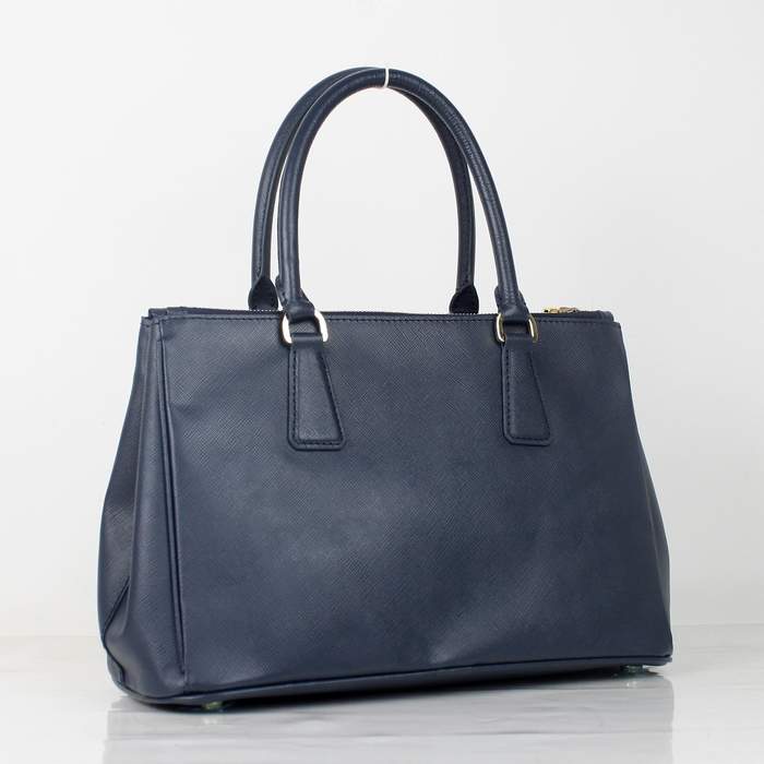 Prada Classic Saffiano Leather Medium Tote Bag - BN1801 Blue - Click Image to Close