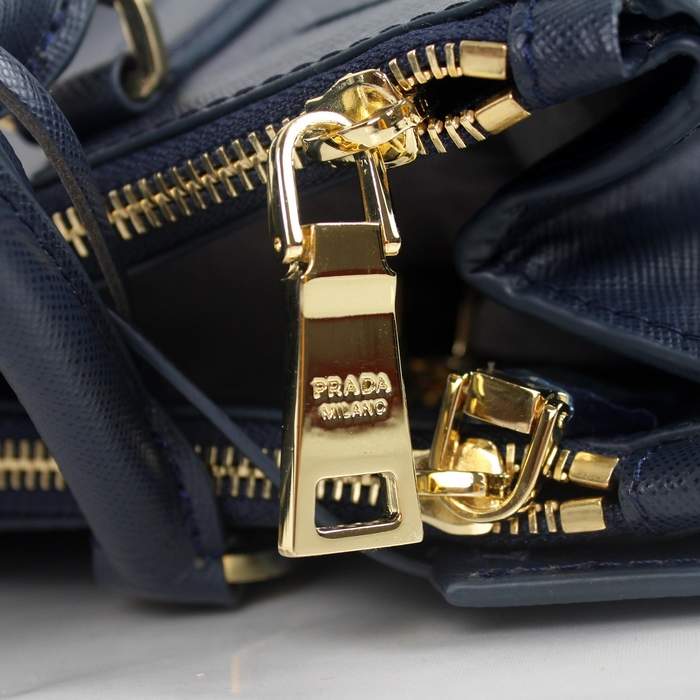 Prada Classic Saffiano Leather Medium Tote Bag - BN1801 Blue