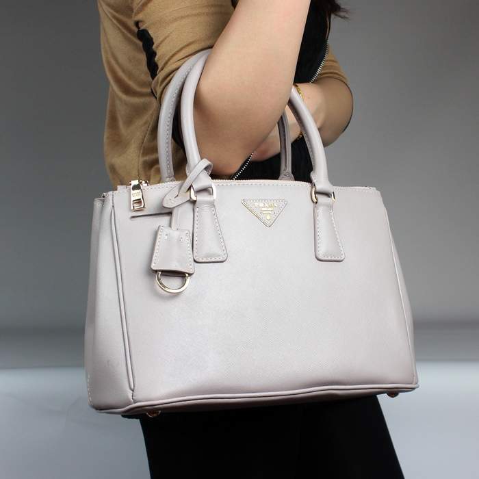 Prada Classic Saffiano Leather Medium Tote Bag - BN1801 Offwhite - Click Image to Close