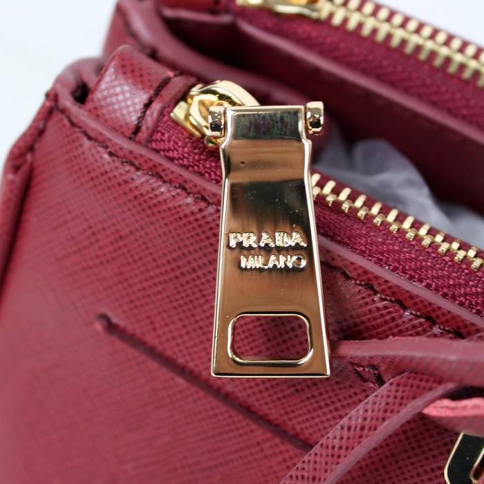 Prada Classic Saffiano Leather Medium Tote Bag - BN1801 Red