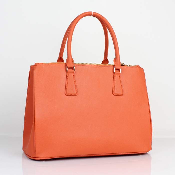 Prada Saffiano Calf Leather Tote BN2274 Orange