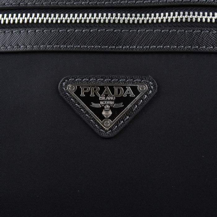 Prada Fabric Messenger Bag 0014 Black - Click Image to Close