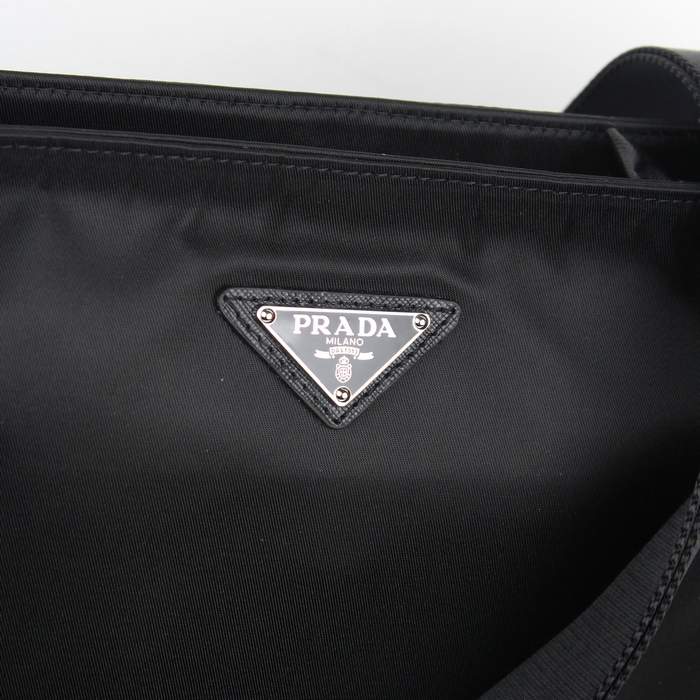 Prada Vela Fabric Messenger Bag BT0220 Black - Click Image to Close