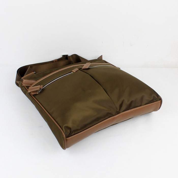 Prada Vela Fabric Messenger Bag BT0220 Coffee - Click Image to Close