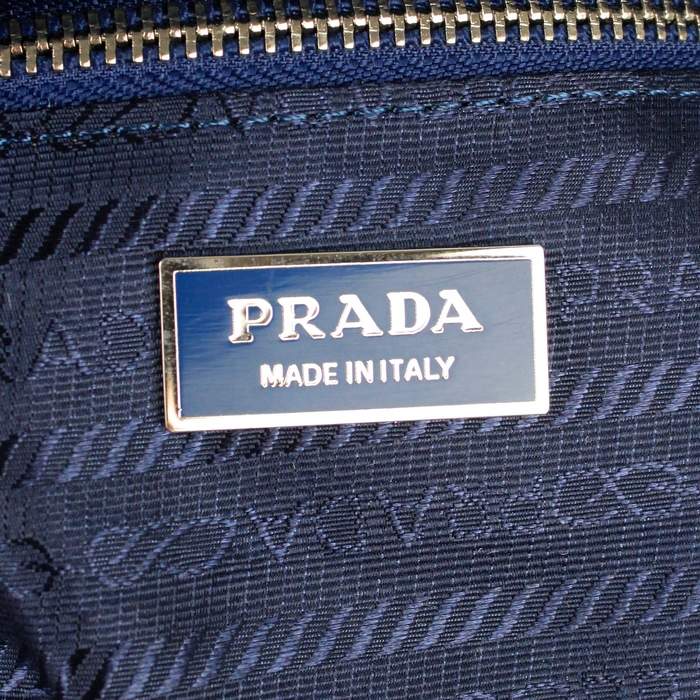 Prada Vela Fabric Messenger Bag BT0221 Blue