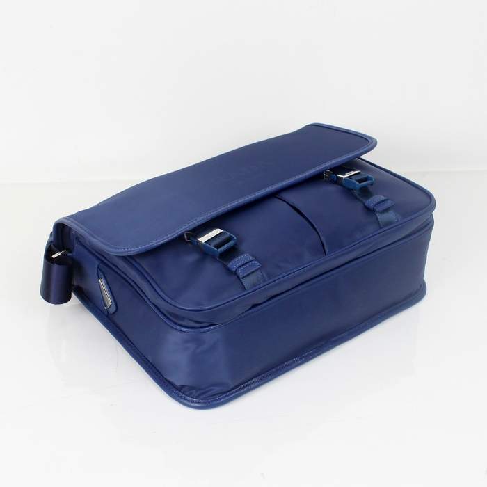 Prada Men's Sling Bag 0768 Blue - Click Image to Close