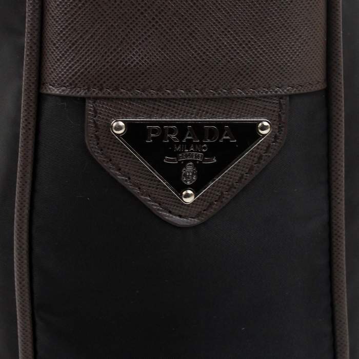Prada Vela Fabric Hobo Bag BT0795 Black