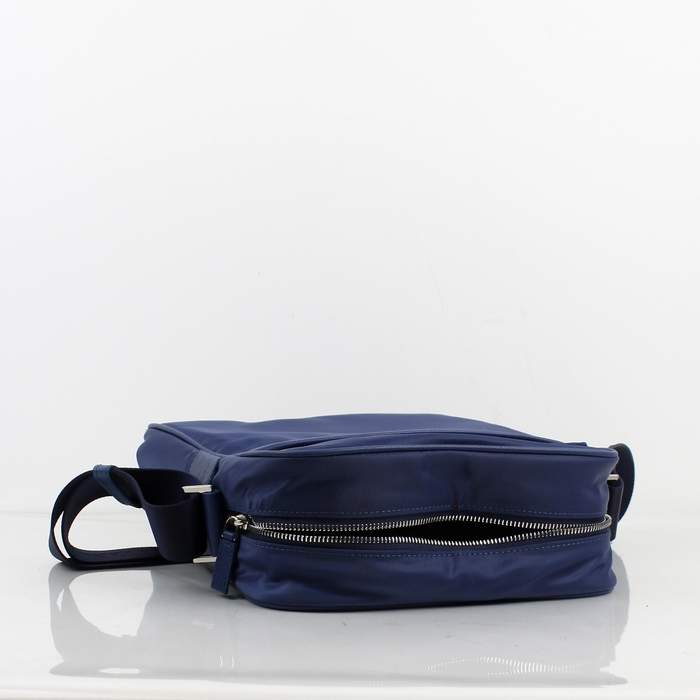 Prada Vela Fabric Hobo Bag BT0795 Blue