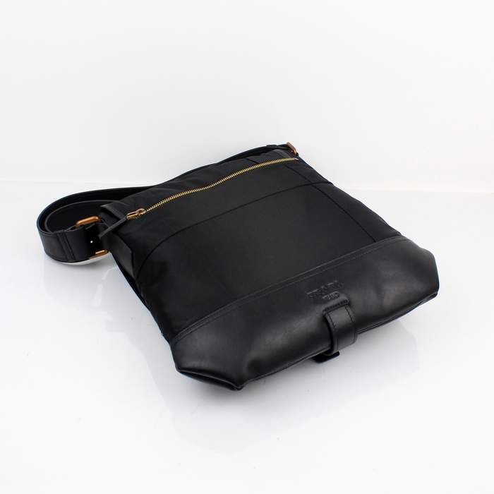 Prada Vela Fabric Flap Bag VA0827 Black