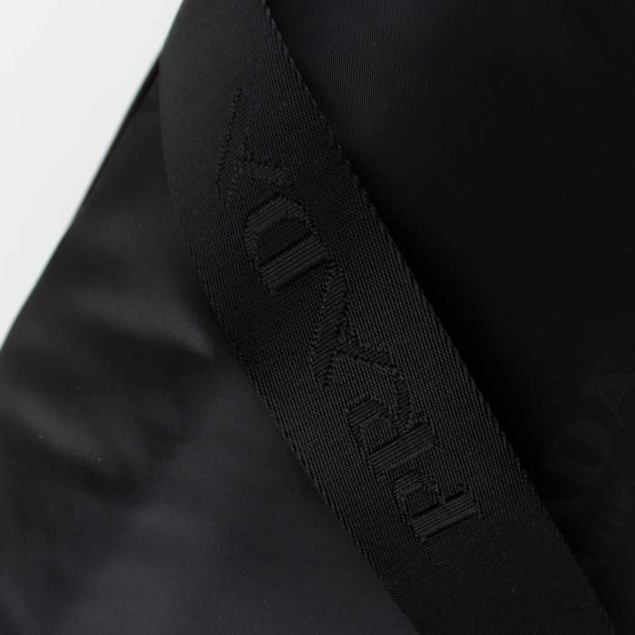 Prada Fabric Messenger Bag V166P Black - Click Image to Close