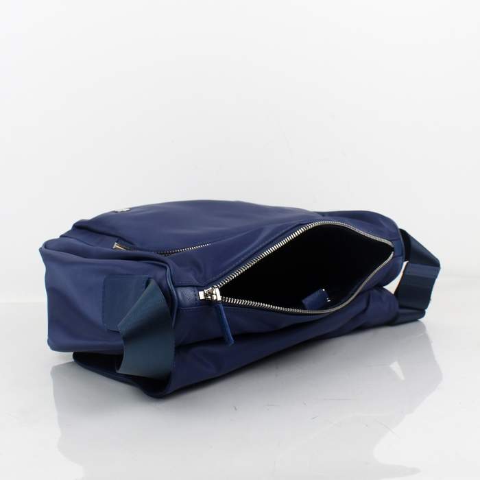 Prada Vela Flap Bag BT6671 Blue