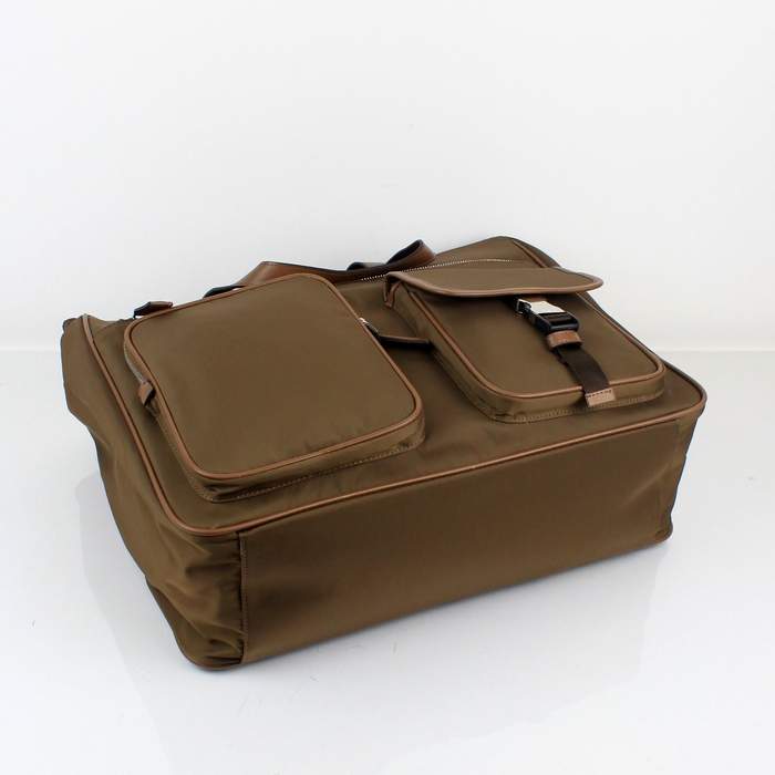 Prada Camouflage Tote Bag P088D Coffee