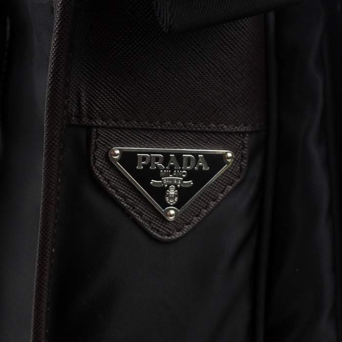 Prada Fabric Messenger Bag V166P Black - Click Image to Close