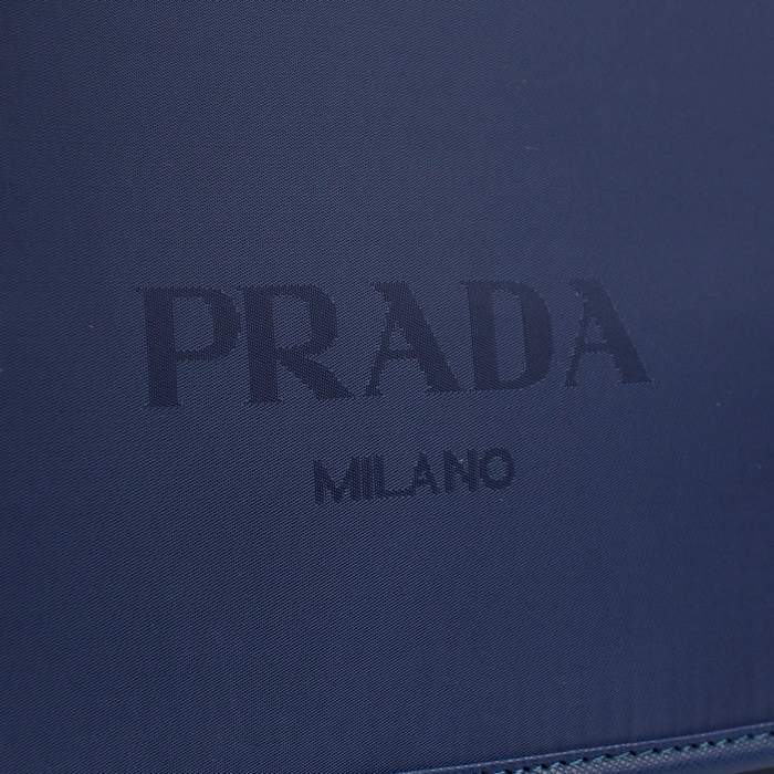 Prada Fabric Messenger Bag V166 Blue - Click Image to Close