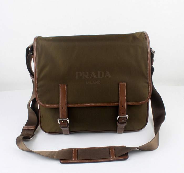 Prada VA0652 Fabric Bag Khaki - Click Image to Close