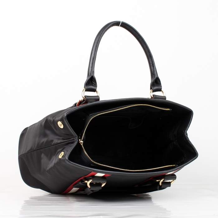 Prada Black Canvas Tote Bag VA0852
