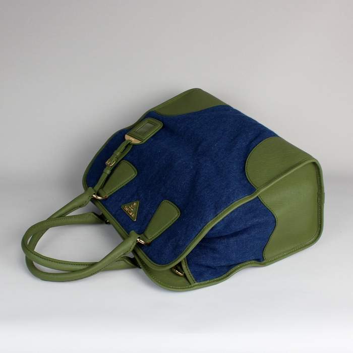 Prada Tote Bag 8203 Sling Green