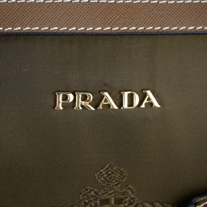 Prada Tote Bag 8503 Sling Khaki - Click Image to Close