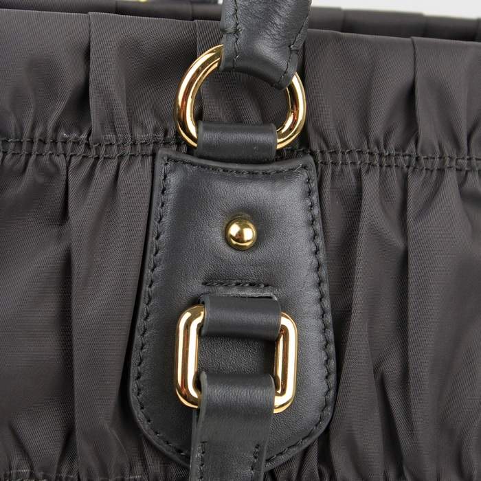 Prada Gaufre Fabric Top Handle Bag BN1336 Grey