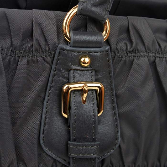 Prada Gaufre Fabric Top Handle Bag BN1407 Grey