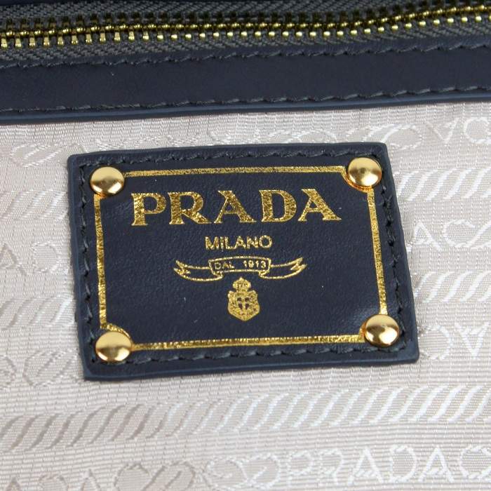 Prada Gaufre Fabric Top Handle Bag BN1407 Grey