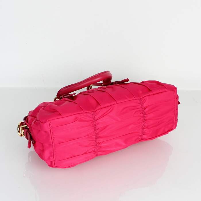 Prada Gaufre Fabric Top Handle Bag BN1407 Peach