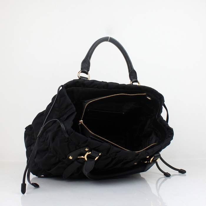 Prada Gaufre Nylon Tote Bag BN1788 Black - Click Image to Close